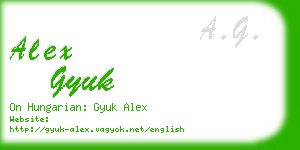 alex gyuk business card